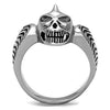 WildKlass Stainless Steel Ring High Polished (no Plating) Men Epoxy Jet-WildKlass Jewelry