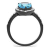 WildKlass Stainless Steel Ring IP Women Synthetic Sea Blue-WildKlass Jewelry
