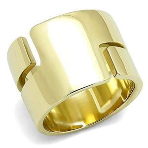WildKlass Stainless Steel Ring IP Gold Women-WildKlass Jewelry