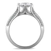WildKlass Stainless Steel Ring High Polished Women AAA Grade CZ Clear-WildKlass Jewelry