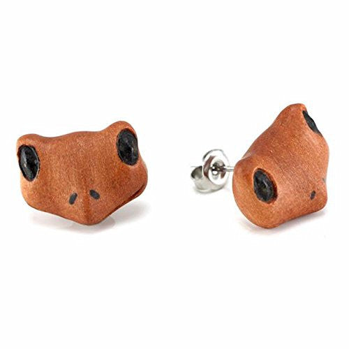 Frog Moji WildKlass Makerpin Earring Studs-WildKlass Jewelry