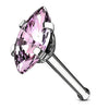 Marquise CZ Top 316L Surgical Steel WildKlass Nose Bone Stud Rings-WildKlass Jewelry