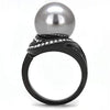 WildKlass Stainless Steel Ring IP Women Synthetic Gray-WildKlass Jewelry