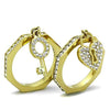 WildKlass Stainless Steel Ring IP Gold Women Top Grade Crystal Citrine Yellow-WildKlass Jewelry