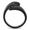 WildKlass Stainless Steel Ring IP Black Women-WildKlass Jewelry