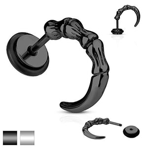 316L Surgical Steel Curved Claw Fake/Cheater WildKlass Plugs-WildKlass Jewelry
