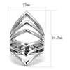 WildKlass Stainless Steel Ring High Polished Women-WildKlass Jewelry