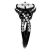 WildKlass Stainless Steel Ring IP Women AAA Grade CZ Clear-WildKlass Jewelry