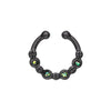 Colorline Aurea Sparkle WildKlass Fake Septum Clip-On Ring-WildKlass Jewelry