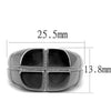 WildKlass Stainless Steel Ring IP Light Black (IP Gun) Men-WildKlass Jewelry