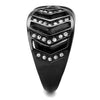 WildKlass Stainless Steel Ring IP Women Top Grade Crystal Clear-WildKlass Jewelry