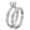 WildKlass 925 Sterling Silver Ring Rhodium Women AAA Grade CZ Clear-WildKlass Jewelry