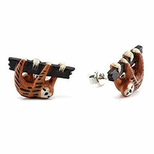 WildKlass Sloth Makerpin Earring Studs-WildKlass Jewelry
