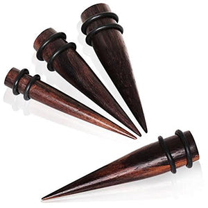 Organic Sono Wood WildKlass Taper with O-Rings-WildKlass Jewelry