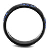 WildKlass Stainless Steel Ring IP Women Top Grade Crystal Sapphire-WildKlass Jewelry