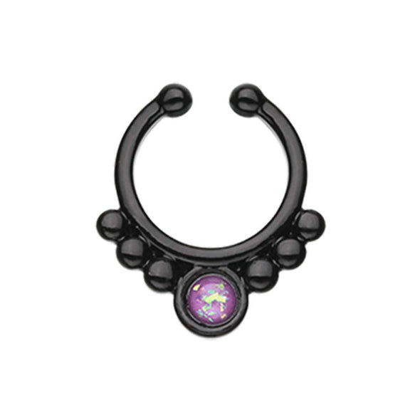 Colorline Opal Grandiose WildKlass Fake Septum Clip-On Ring-WildKlass Jewelry