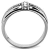 WildKlass Stainless Steel Ring High Polished (no Plating) Men Top Grade Crystal Clear-WildKlass Jewelry