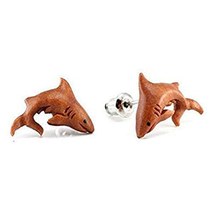 Shark (Great White) Makerpin WildKlass Earring Studs-WildKlass Jewelry