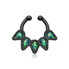 Colorline Opal Quinary Spear WildKlass Fake Septum Clip-On Ring-WildKlass Jewelry