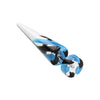 Two Tone Stripe UV Acrylic Fake WildKlass Taper-WildKlass Jewelry
