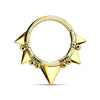 WildKlass Triangles and Beads Bendable Nose Septum and Ear Cartilage Hoops-WildKlass Jewelry