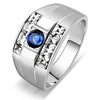 WildKlass Stainless Steel Ring High Polished Men Synthetic Montana-WildKlass Jewelry