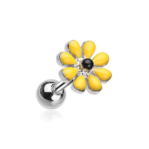 Spring Blossom Flower WildKlass Cartilage Tragus Earring-WildKlass Jewelry