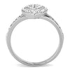 WildKlass Stainless Steel Ring High Polished Women Top Grade Crystal Clear-WildKlass Jewelry