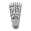 WildKlass Stainless Steel Ring High Polished (no Plating) Men Top Grade Crystal Clear-WildKlass Jewelry