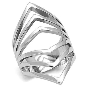 WildKlass Stainless Steel Ring High Polished Women-WildKlass Jewelry