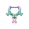 Colorline Amarhus Tribal Filigree WildKlass Septum Clicker-WildKlass Jewelry