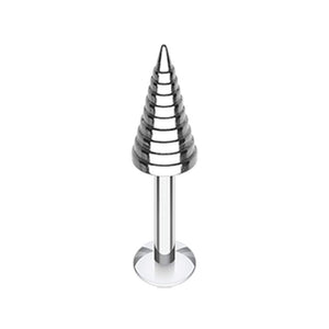 Extruder Spike Top WildKlass Steel Labret-WildKlass Jewelry