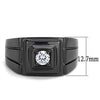 WildKlass Stainless Steel Ring IP Men AAA Grade CZ Clear-WildKlass Jewelry