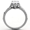 WildKlass Stainless Steel Western Ring High Polished (no Plating) Women AAA Grade CZ Clear-WildKlass Jewelry