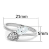 WildKlass Greenery Brass Ring Rhodium Women AAA Grade CZ Clear-WildKlass Jewelry