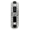 WildKlass Stainless Steel Ring High Polished (no Plating) Women Top Grade Elegant Crystal Jet-WildKlass Jewelry