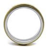 WildKlass Stainless Steel Ring Two-Tone IP Gold Men-WildKlass Jewelry
