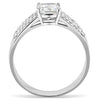 WildKlass Stainless Steel Ring High Polished Women Cubic Clear-WildKlass Jewelry