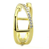 WildKlass Stainless Steel Ring IP Gold Women Top Grade Crystal Clear-WildKlass Jewelry