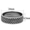 WildKlass Stainless Steel Ring High Polished Men-WildKlass Jewelry