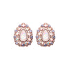 Gold, Rose Gold Eirene Opal Ear Stud Earrings-WildKlass Jewelry