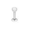 Opal Glitter Shower Dome 316L Surgical Steel Labret Monroes-WildKlass Jewelry