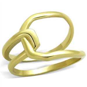 WildKlass Stainless Steel Ring IP Gold Women-WildKlass Jewelry