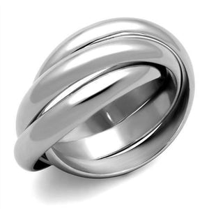 WildKlass Stainless Steel Ring High Polished (no Plating) Women-WildKlass Jewelry