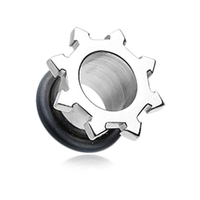 Star Rays Single Flared Ear Gauge Tunnel WildKlass Plug-WildKlass Jewelry