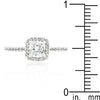 WildKlass Princess Cut Halo Engagement Ring-WildKlass Jewelry