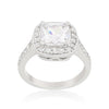 WildKlass Halo Style Cushion Cut Engagement Ring-WildKlass Jewelry