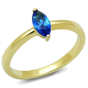 WildKlass Stainless Steel Ring IP Gold Women Synthetic Montana-WildKlass Jewelry