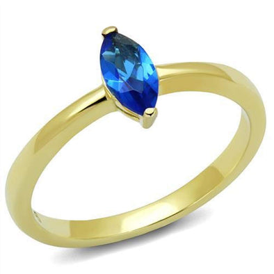 WildKlass Stainless Steel Ring IP Gold Women Synthetic Montana-WildKlass Jewelry