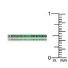 WildKlass 0.5ct Emerald CZ Stainless Steel Eternity Band-WildKlass Jewelry